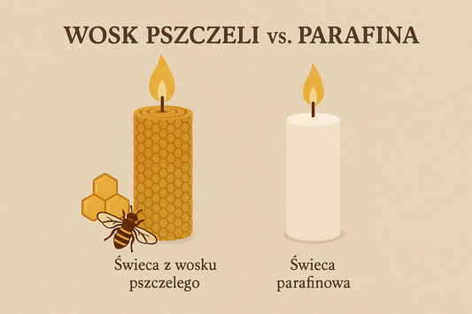 Wosk pszczeli vs Parafina porównanie.